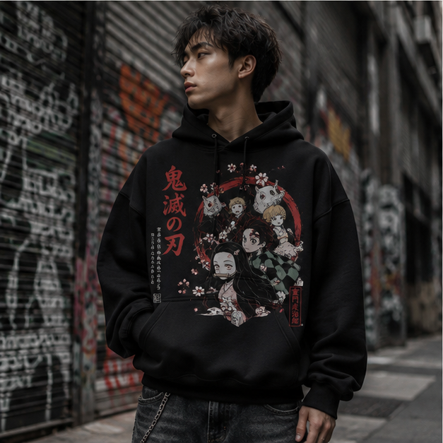 Nezuko Kamado Demon Slayer Anime Hoodie - Blossom Moon Nezuko