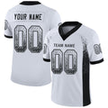 Custom Football Jersey - White Black-Silver Drift Fashion
