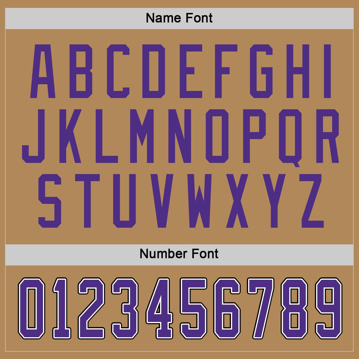 Custom Hockey Jersey - Old Gold Purple-Black - Style OldGold0015
