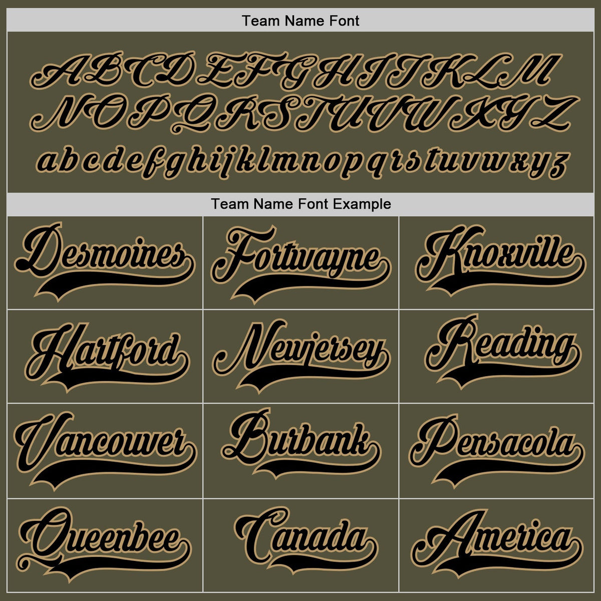 Custom Hockey Jersey - Olive Black-Old Gold Salute To Service - Style Olive0085