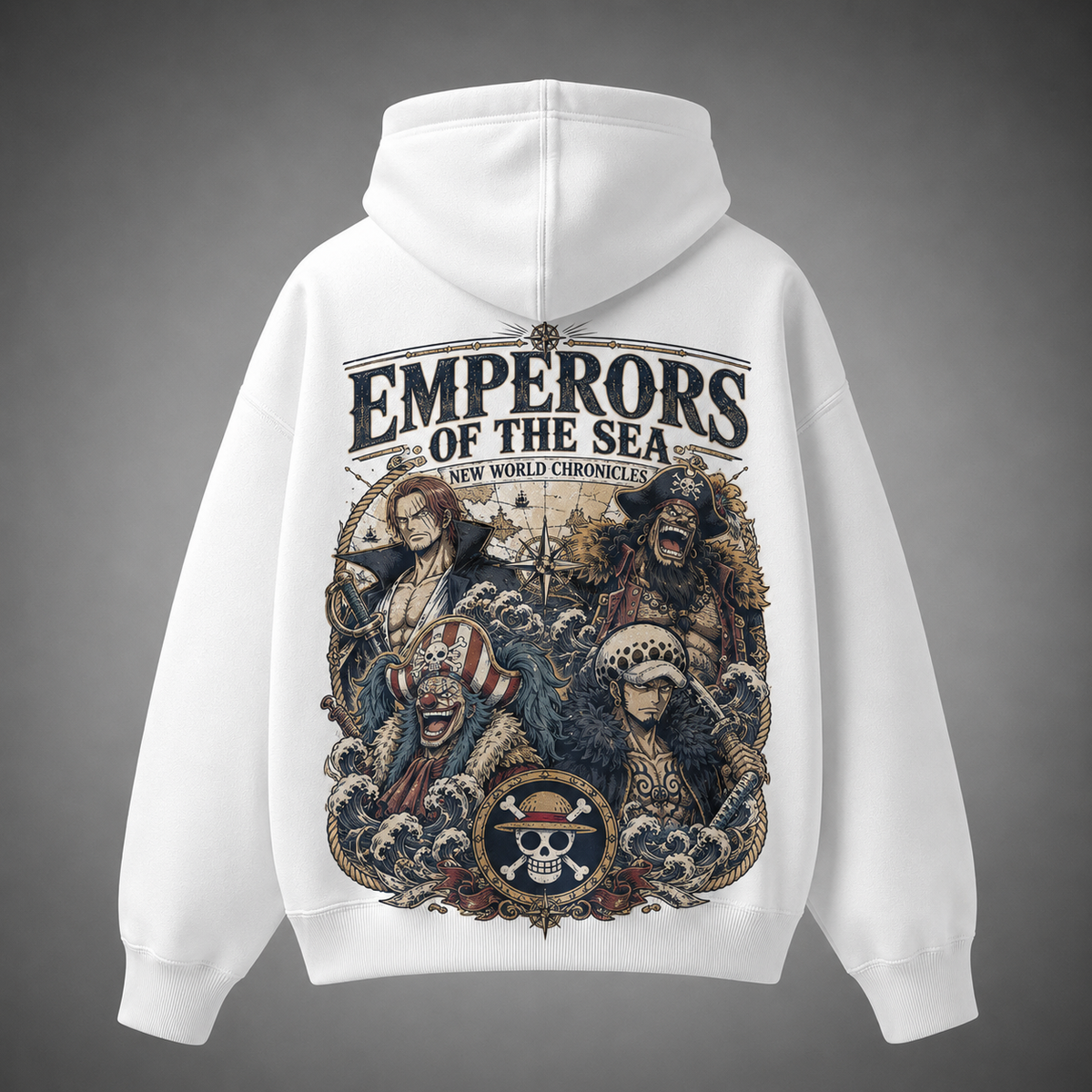 One Piece Anime Hoodie - Emperors Of The Sea