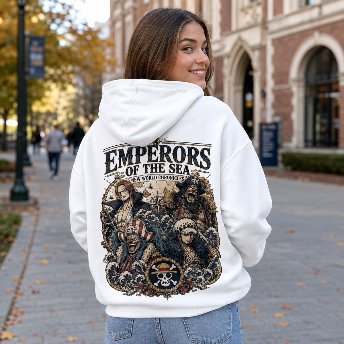 One Piece Anime Hoodie - Emperors Of The Sea