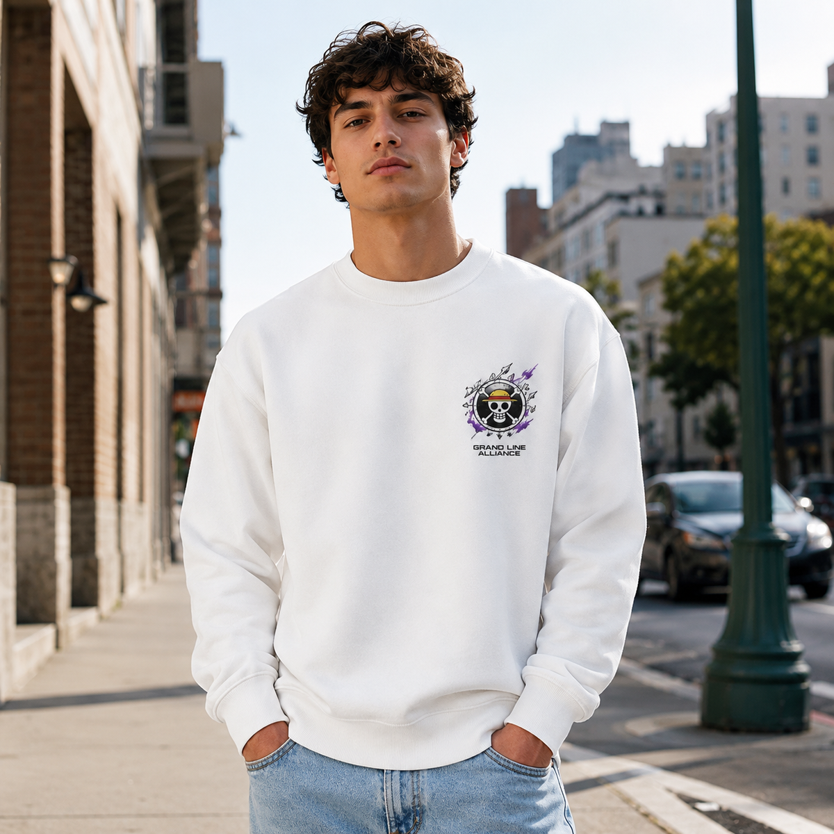 One Piece Anime Sweatshirt - Grand Line Alliance