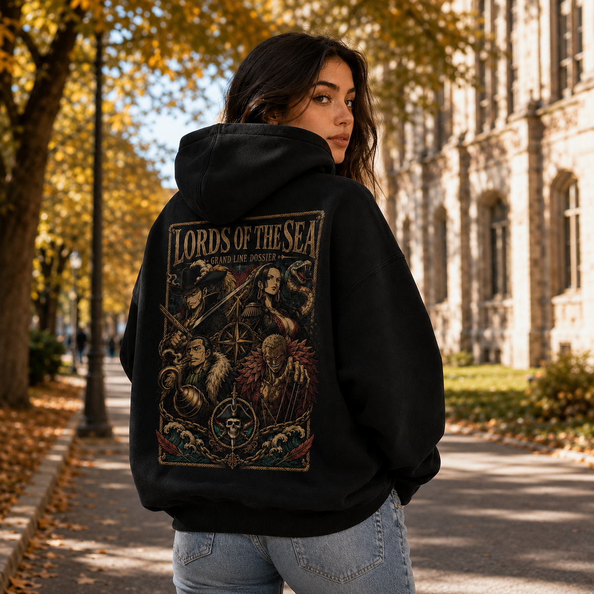 One Piece Anime Hoodie - Grand Line Dossier