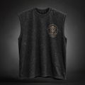 One Piece Anime Tank Top - Grand Line Legacy Acid Wash Vest