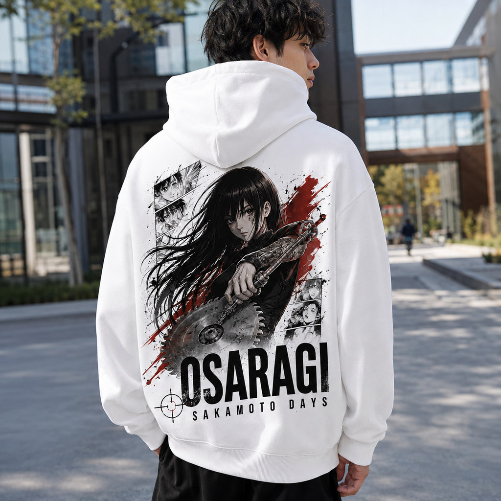Osaragi Sakamoto Days Anime Hoodie - Osaragi Saw Blade