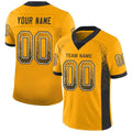 Custom Football Jersey - Gold Black-White Drift Fashion