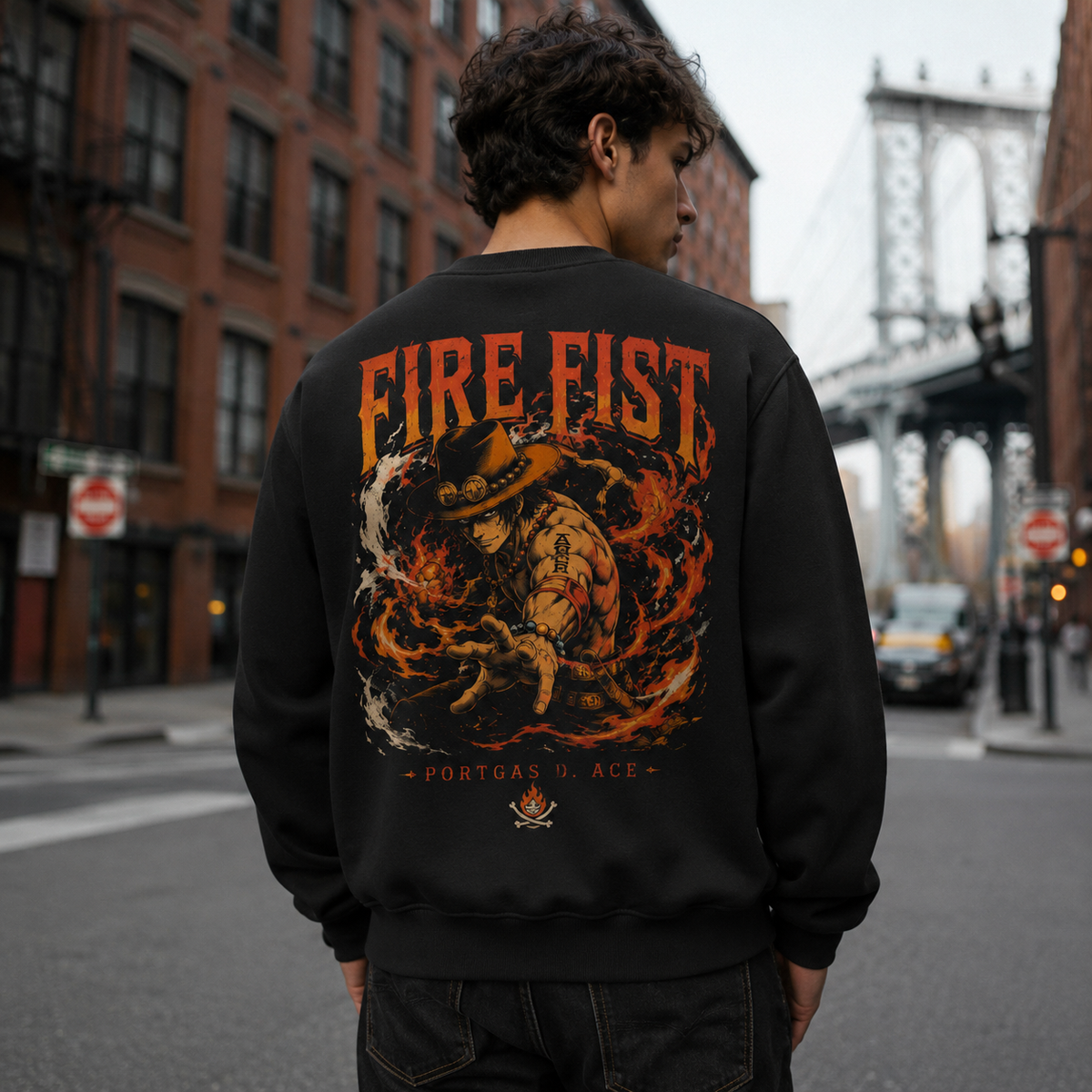 Portgas D. Ace One Piece Anime Sweatshirt - Fire Fist Ace