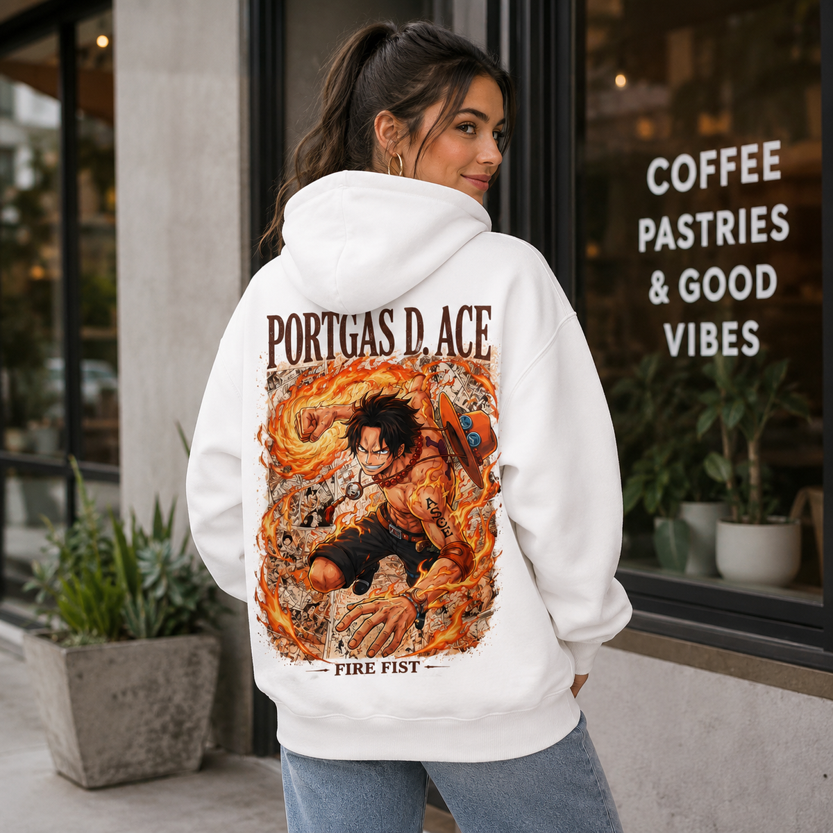 Portgas D. Ace One Piece Anime Hoodie - Fire Fist
