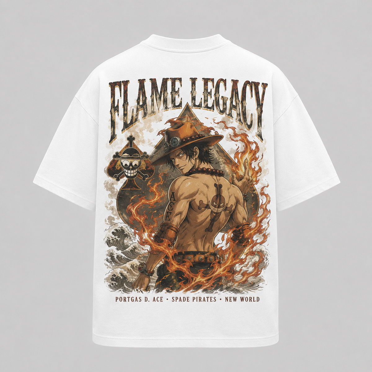 Portgas D. Ace One Piece Anime Graphic Tee - Flame Legacy