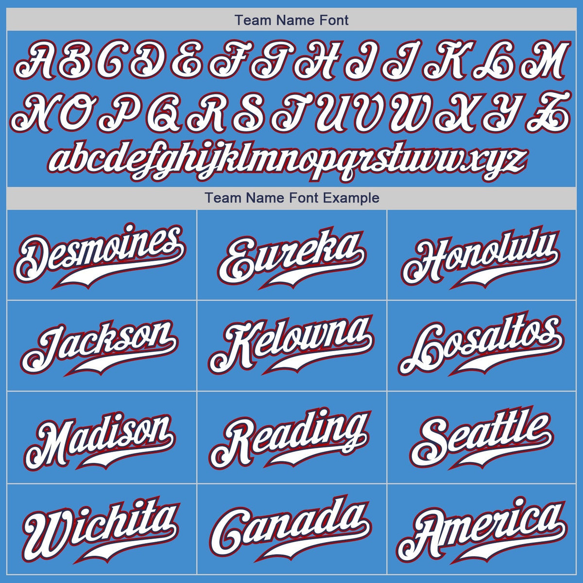 Custom Baseball Jersey - Powder Blue White-Red American Flag Fashion