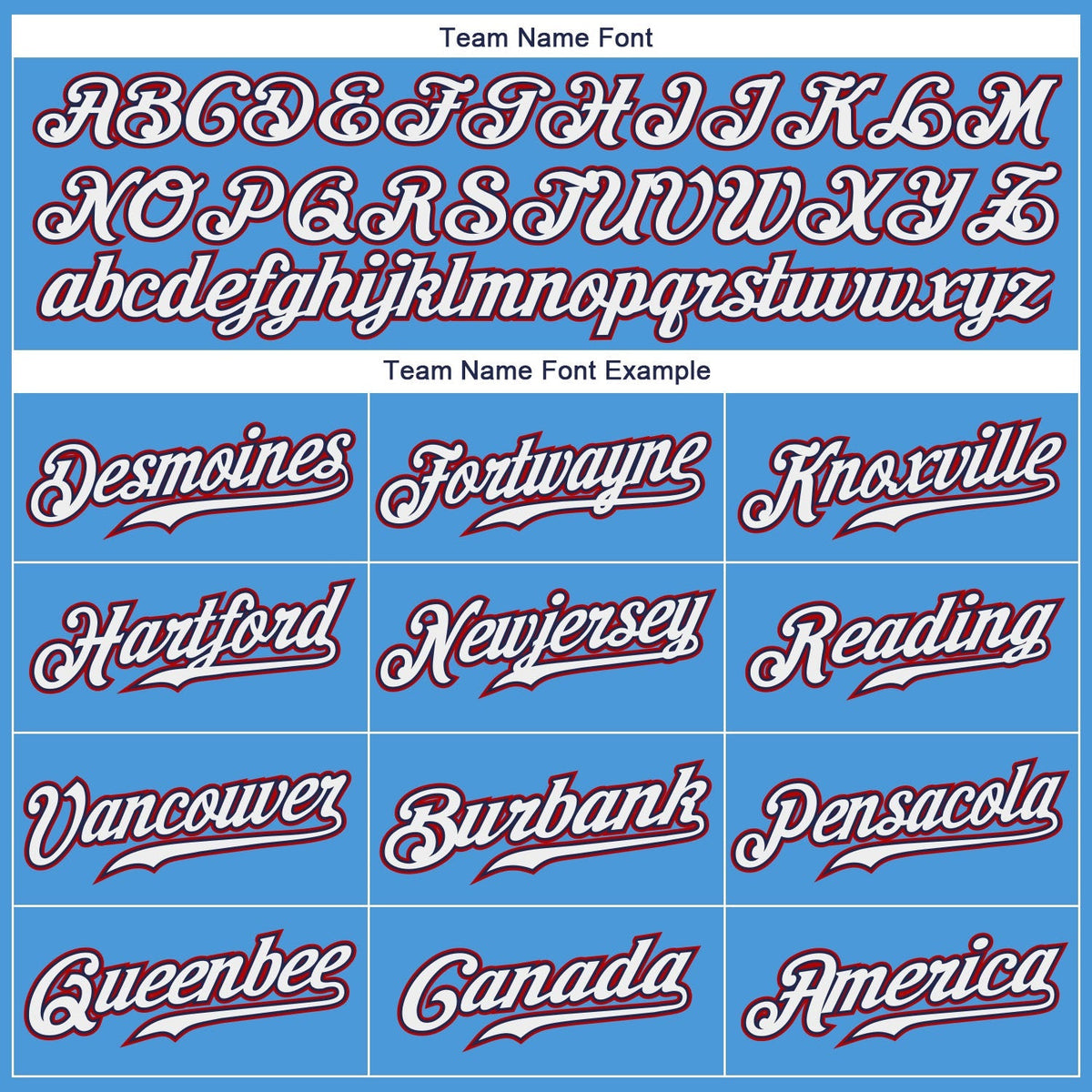 Custom Baseball Jersey - Powder Blue White-Red