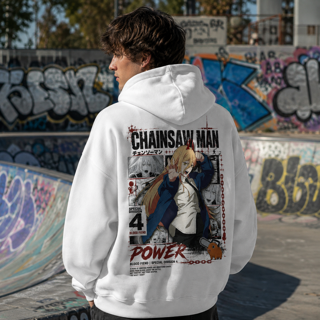 Power Chainsaw Man Anime Hoodie - Blood Fiend Power