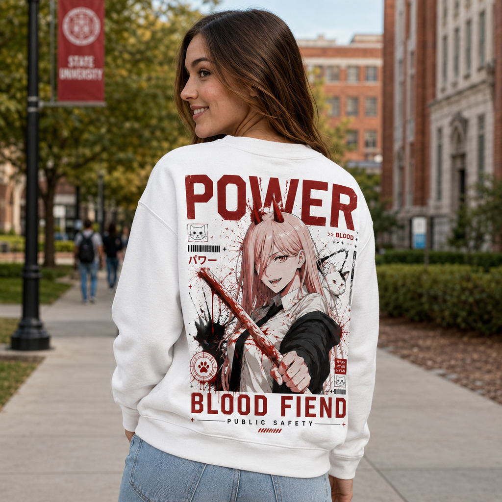 Power Chainsaw Man Anime Sweatshirt - Blood Fiend