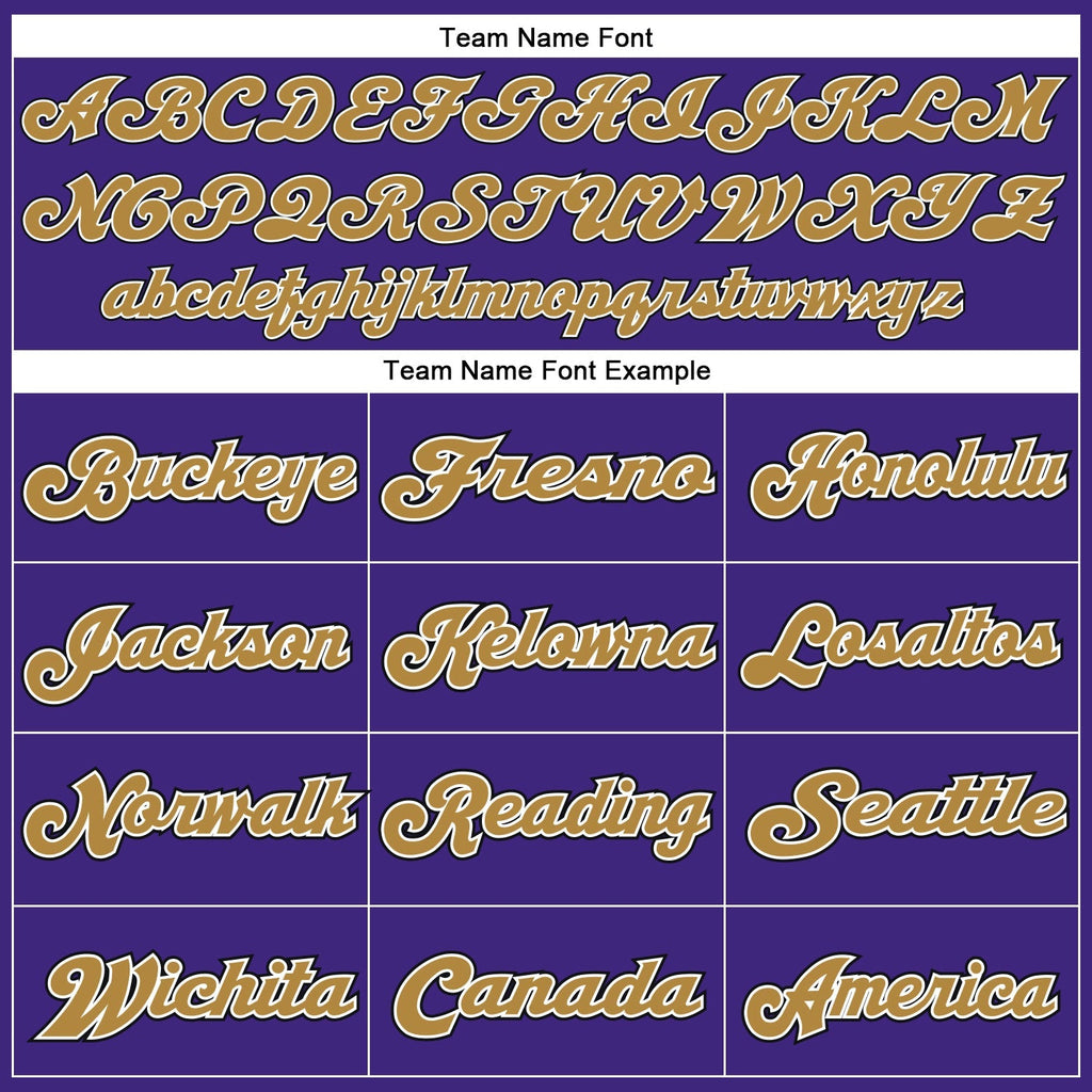 Custom Football Jersey - Purple Old Gold-Black Mesh Throwback