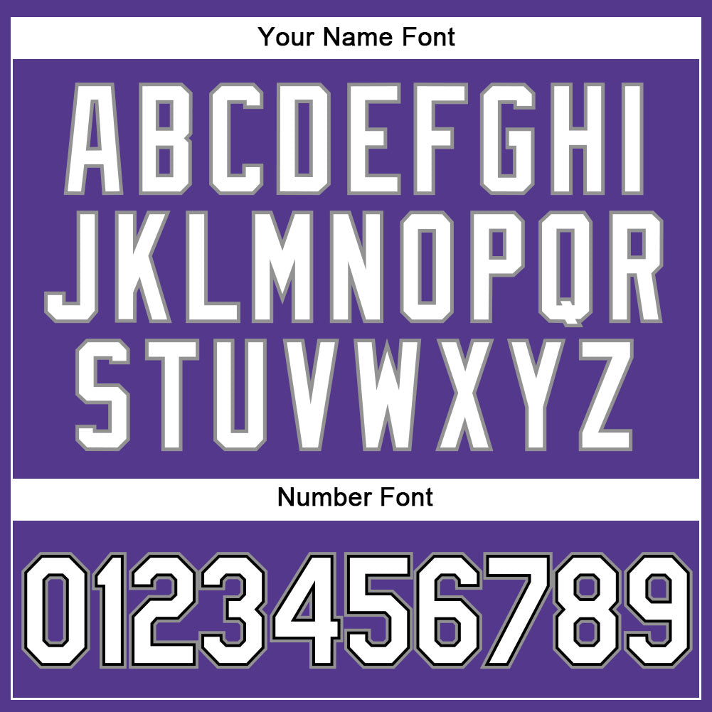 Custom Basketball Jersey - Purple Black Pinstripe White-Gray