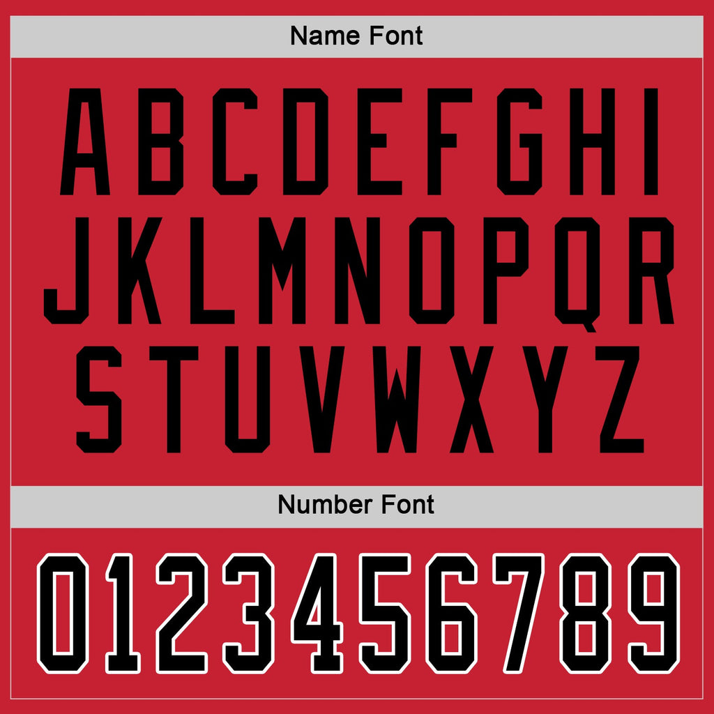 Custom Hockey Jersey - Red Black-White - Style Red0328