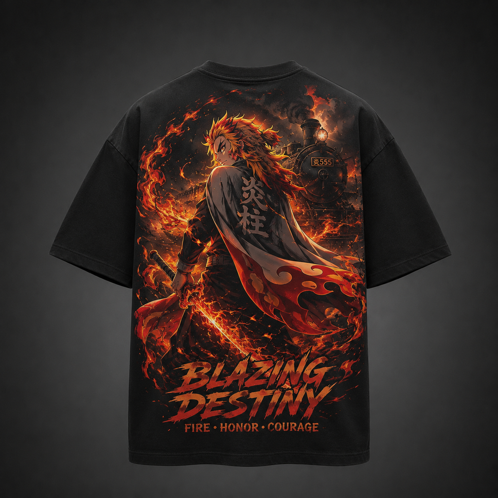 Rengoku Kyojuro Demon Slayer Anime Graphic Tee - Blazing Destiny
