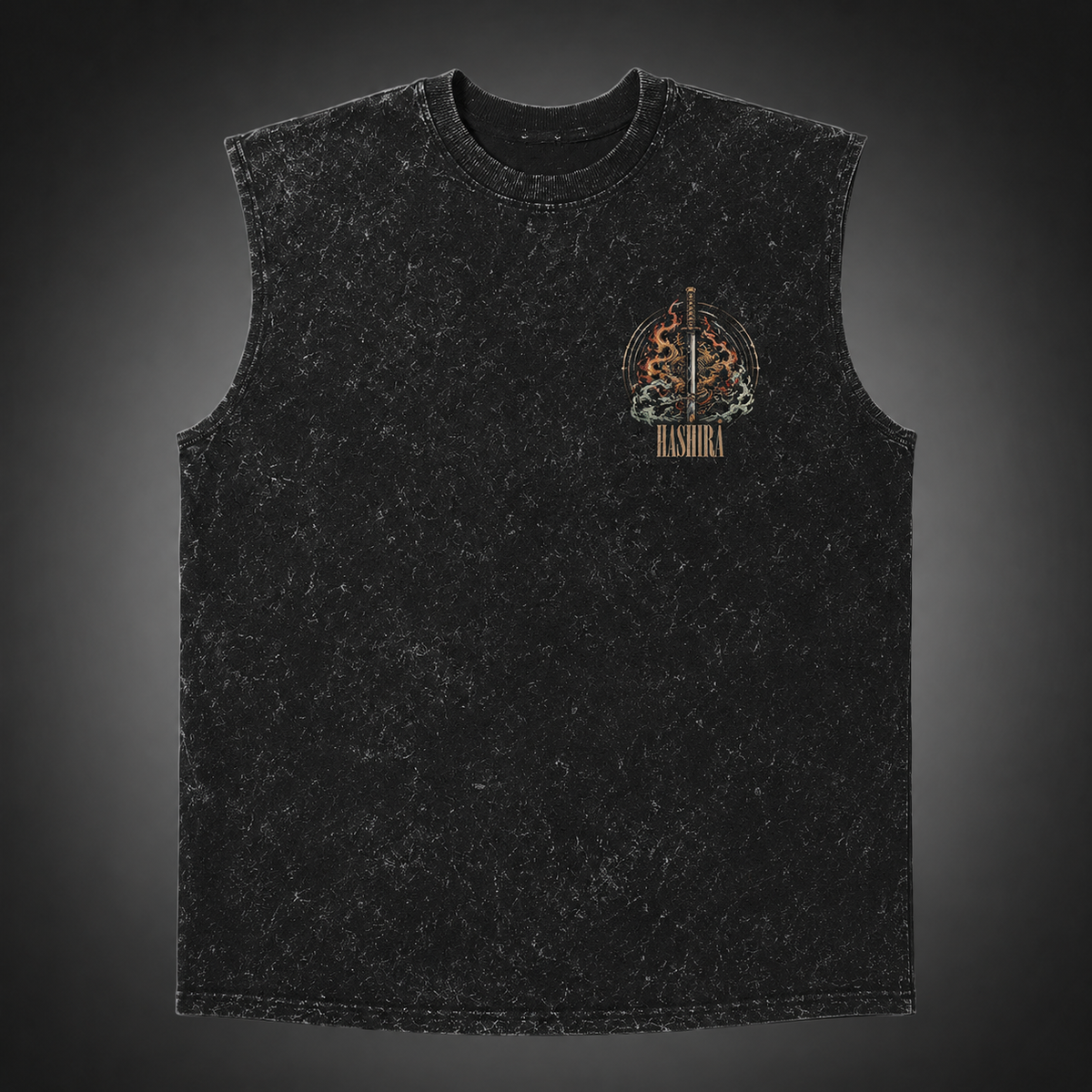 Rengoku Kyojuro, Tengen Uzui, Muichiro Tokito Demon Slayer Anime Tank Top - Hashira Legacy Acid Wash Vest