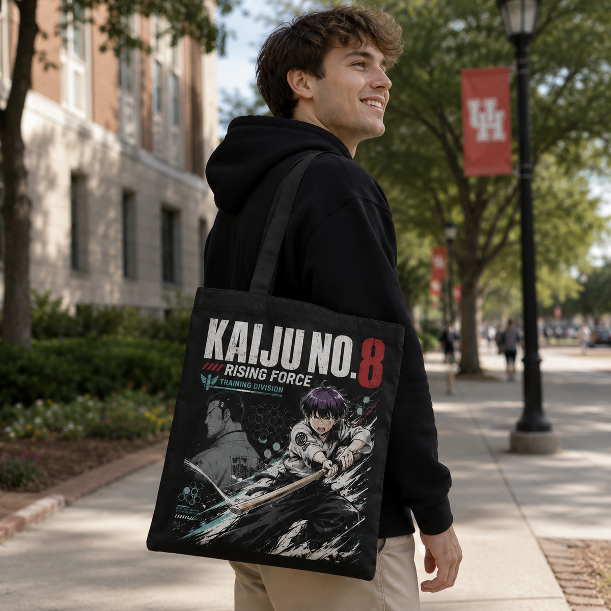 Reno Ichikawa Kaiju No. 8 Anime Canvas Tote Bag - Rising Force Training