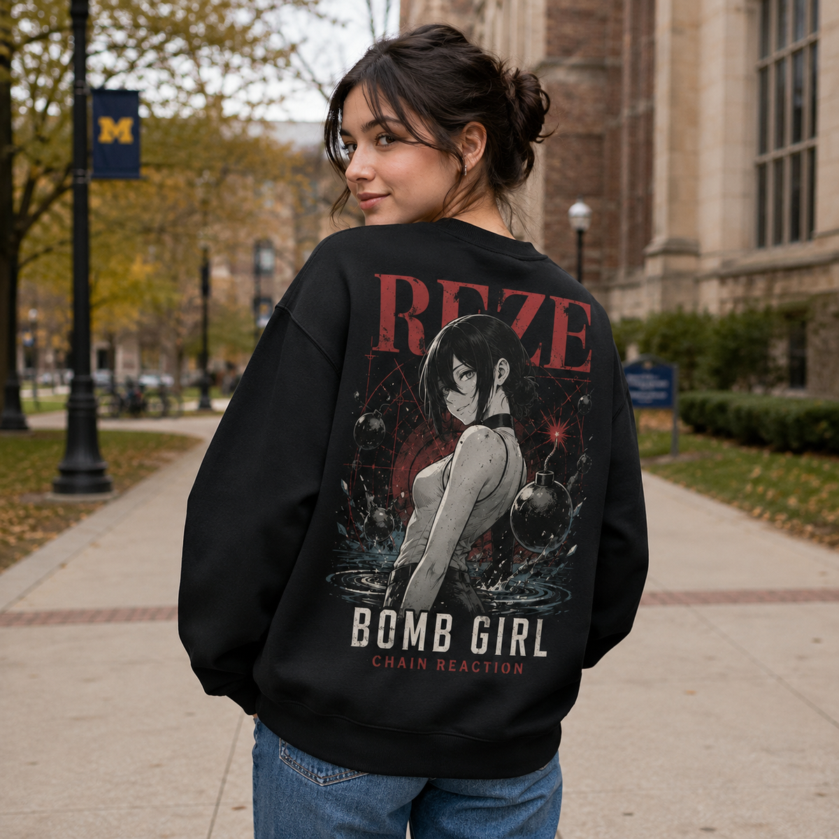 Reze Chainsaw Man Anime Sweatshirt - Bomb Girl