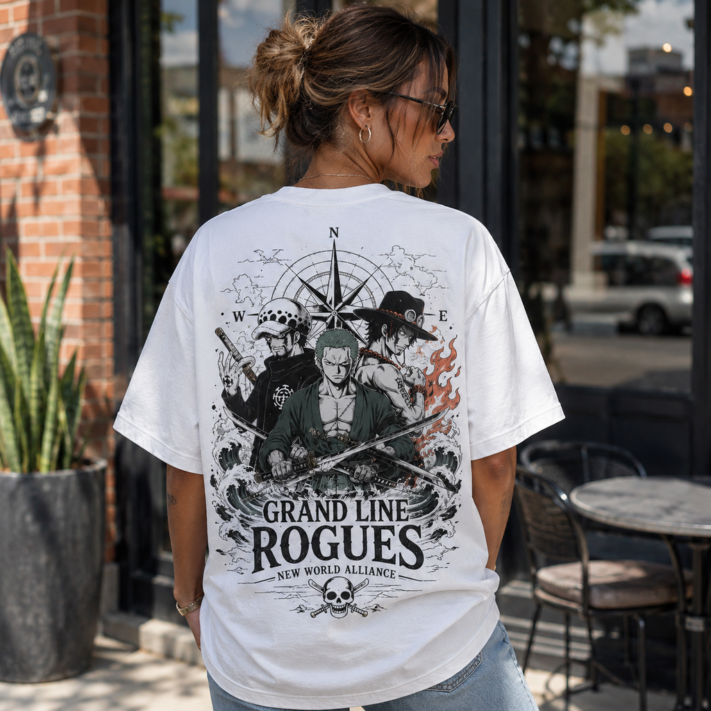 Roronoa Zoro One Piece Anime Graphic Tee - Grand Line Rogues