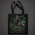 Roronoa Zoro One Piece Anime Canvas Tote Bag - Three Sword Legend