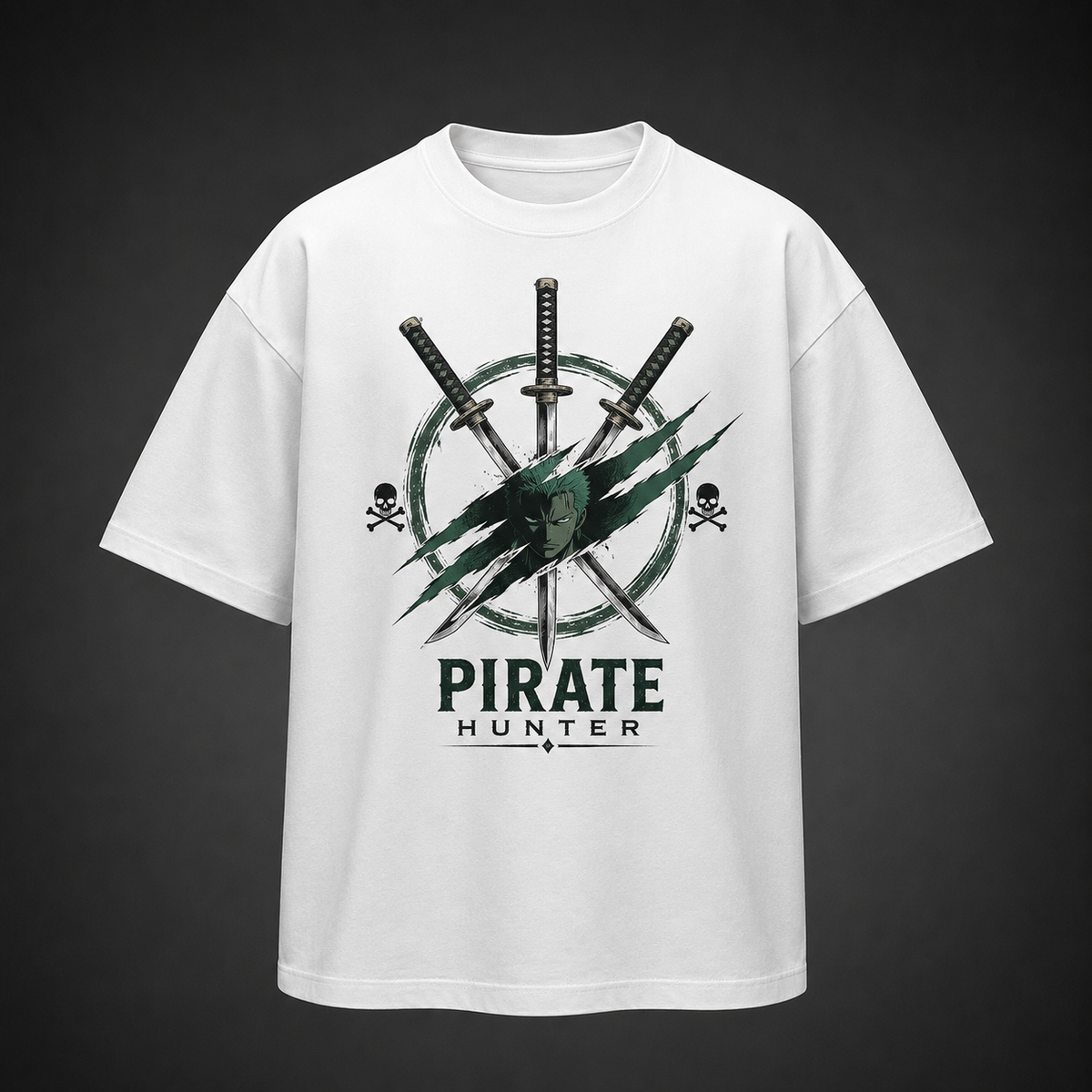 Roronoa Zoro One Piece Anime Graphic Tee - Three Sword Style