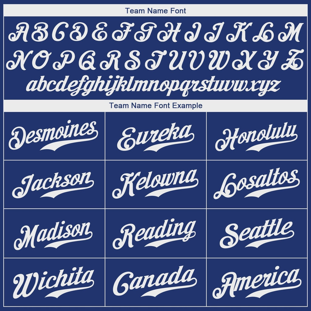 Custom Baseball Jersey - Royal White-Red - Style Royal0015