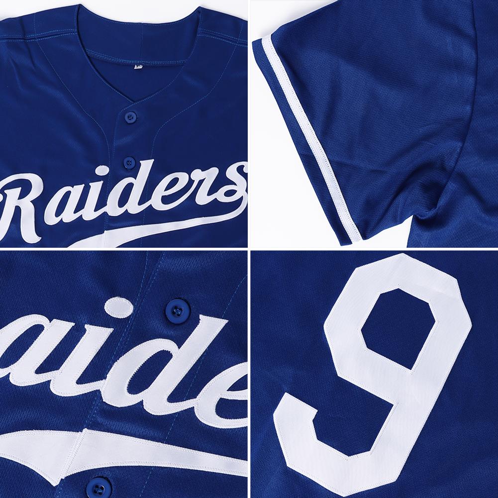 Custom Baseball Jersey - Royal White-Red - Style Royal0015