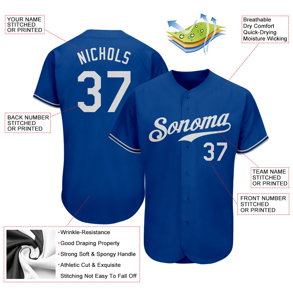 Custom Baseball Jersey - Royal White - Style Royal0034