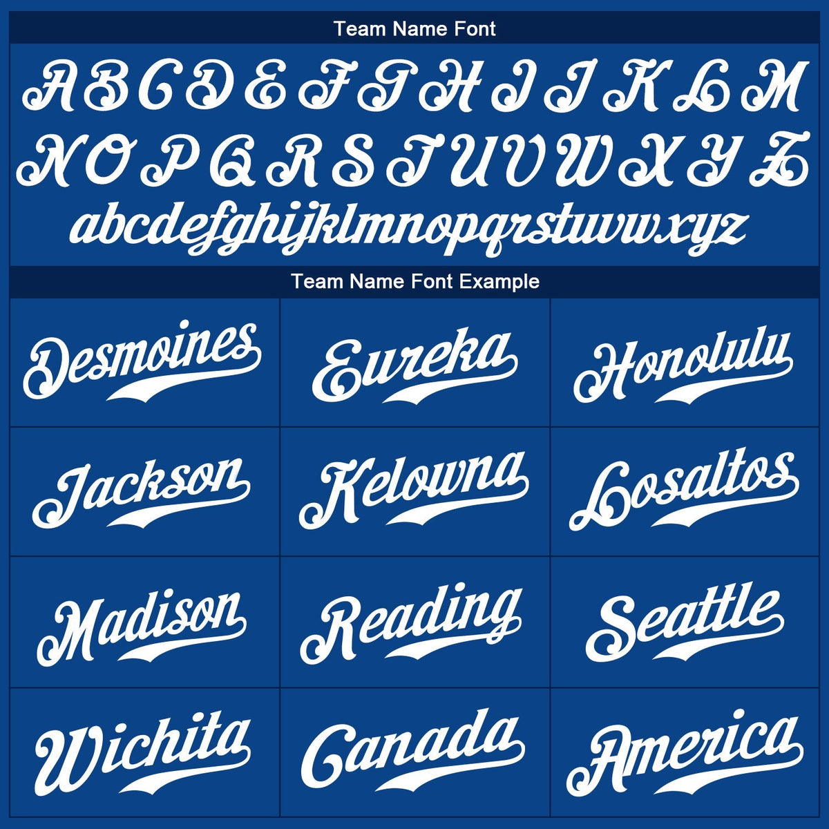 Custom Baseball Jersey - Royal White - Style Royal0034