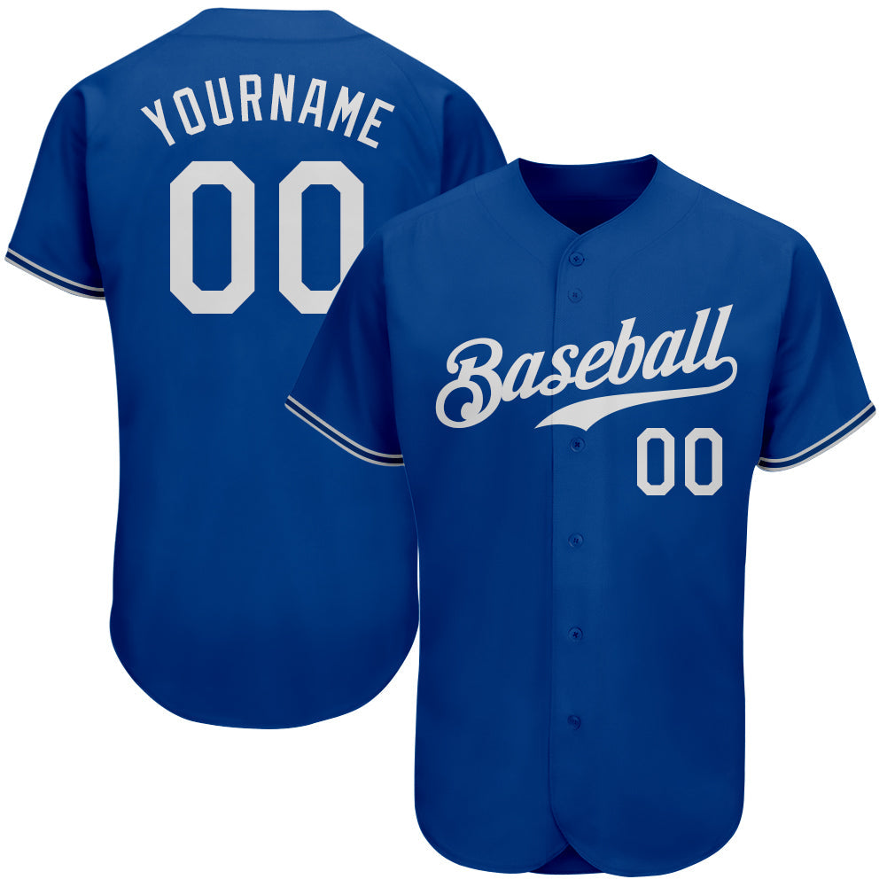 Custom Baseball Jersey - Royal White - Style Royal0034
