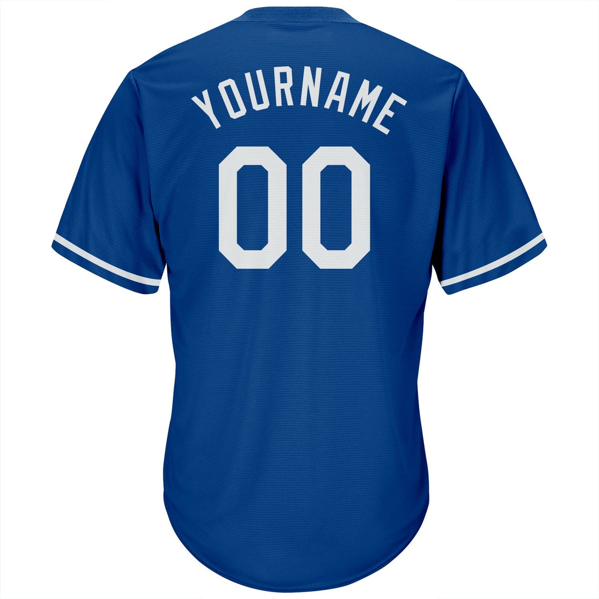 Custom Baseball Jersey - Royal White-Red Throwback Rib-Knit