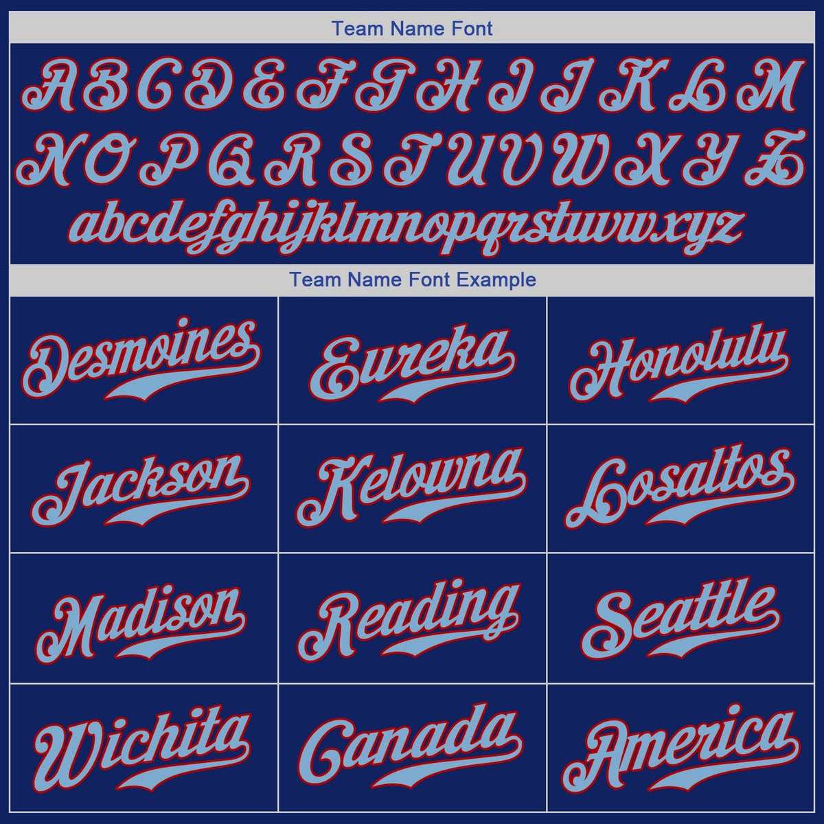 Custom Baseball Jersey - Royal Light Blue-Red