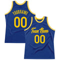 Custom Basketball Jersey - Royal Gold-White Throwback - Style Royal0106