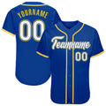 Custom Baseball Jersey - Royal White-Gold