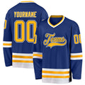 Custom Hockey Jersey - Royal Gold-White - Style Royal0193