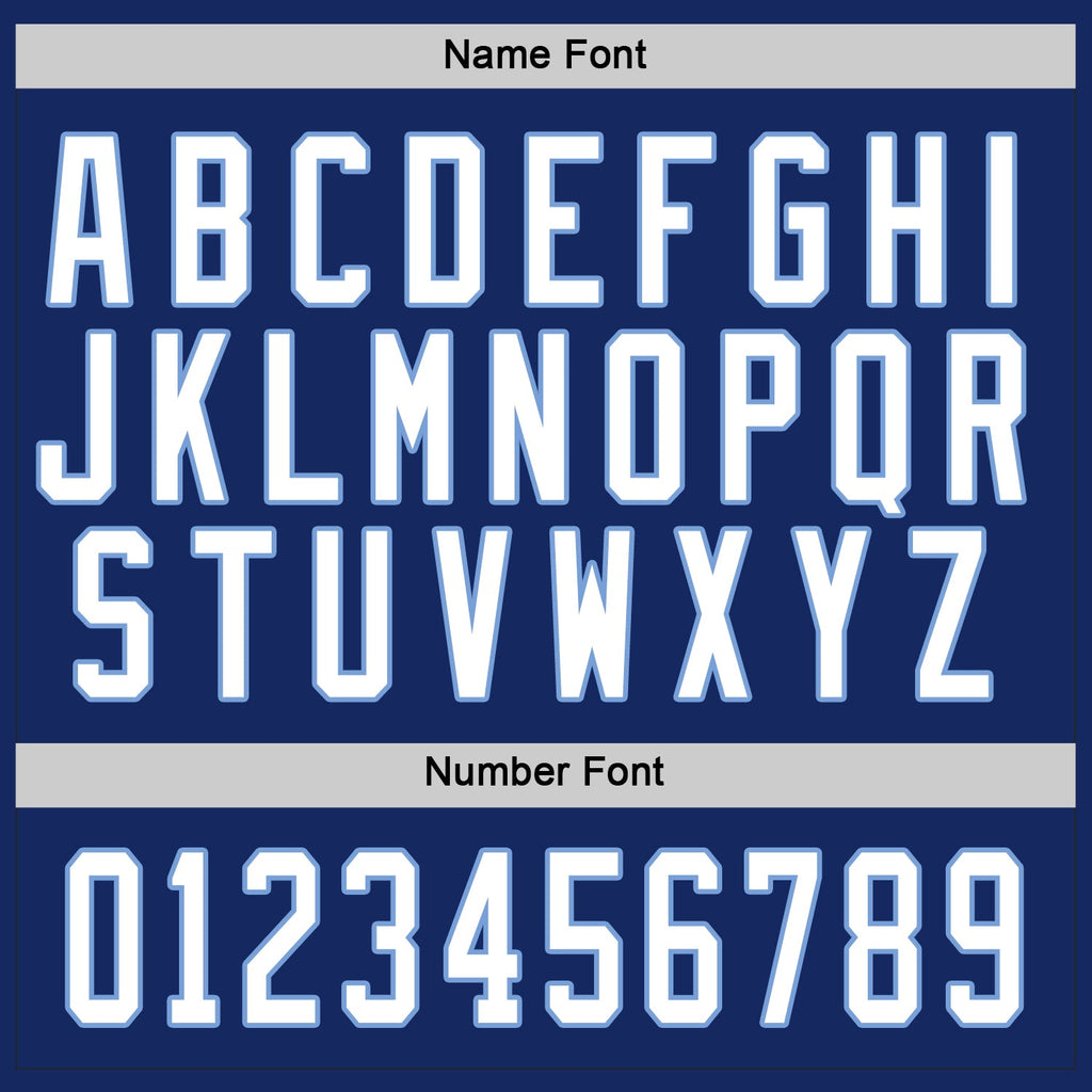 Custom Hockey Jersey - Royal White-Light Blue - Style Royal0194