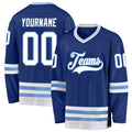 Custom Hockey Jersey - Royal White-Light Blue - Style Royal0194