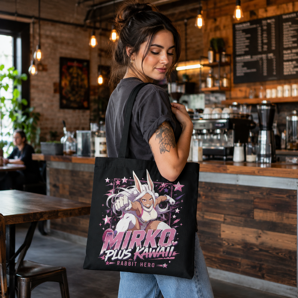 Rumi Usagiyama (Mirko) My Hero Academia Anime Canvas Tote Bag - Rabbit Hero