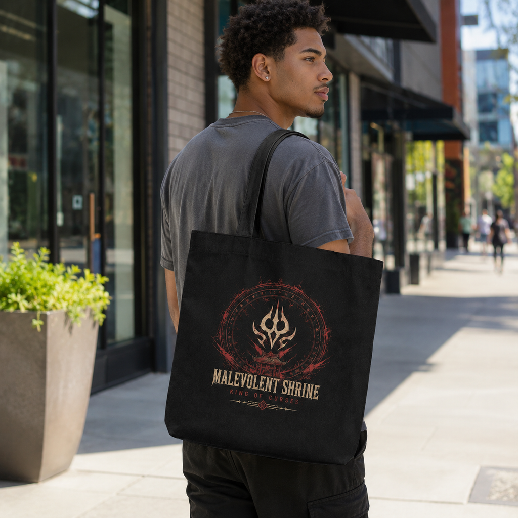 Ryomen Sukuna Jujutsu Kaisen Anime Canvas Tote Bag - King Of Curses - Style 04