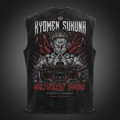 Ryomen Sukuna Jujutsu Kaisen Anime Tank Top - Malevolent Shrine Acid Wash Vest - Style 02