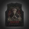 Ryomen Sukuna Jujutsu Kaisen Anime Tank Top - Malevolent Shrine Acid Wash Vest - Style 03