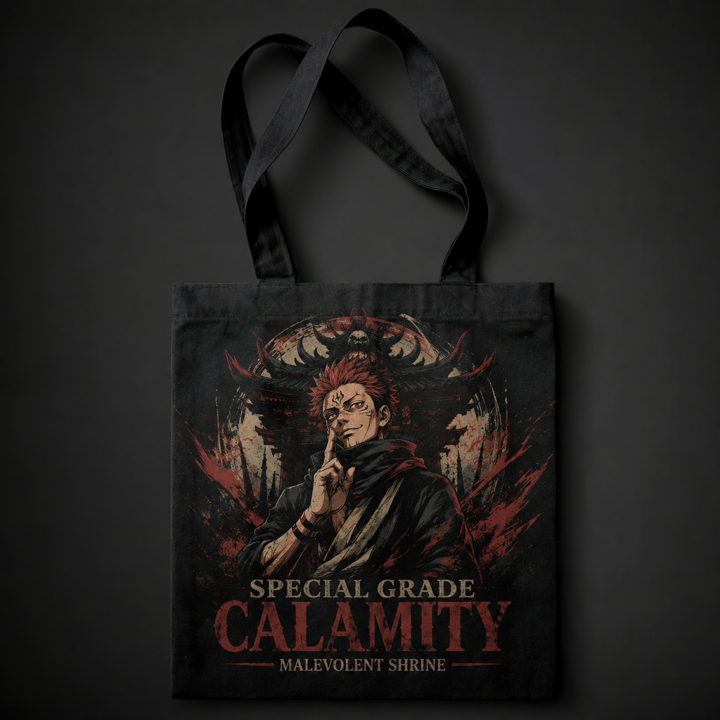 Ryomen Sukuna Jujutsu Kaisen Anime Canvas Tote Bag - Special Grade Calamity