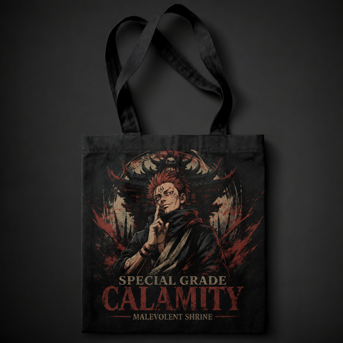 Ryomen Sukuna Jujutsu Kaisen Anime Canvas Tote Bag - Special Grade Calamity