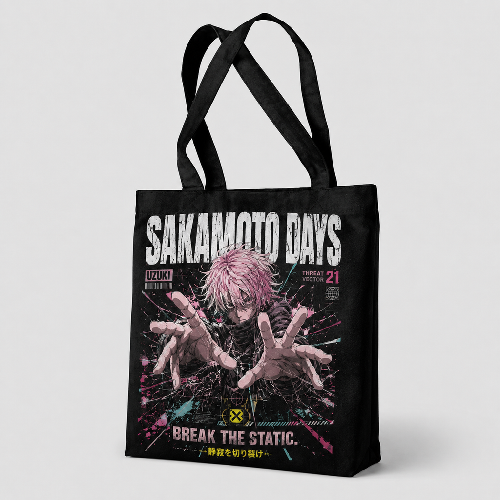 Sakamoto Days Anime Canvas Tote Bag - Break The Static