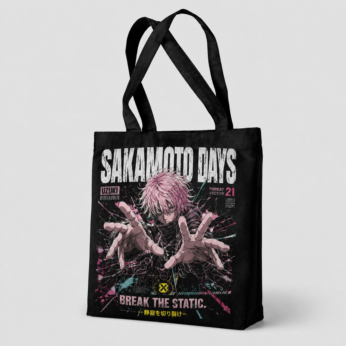 Sakamoto Days Anime Canvas Tote Bag - Break The Static