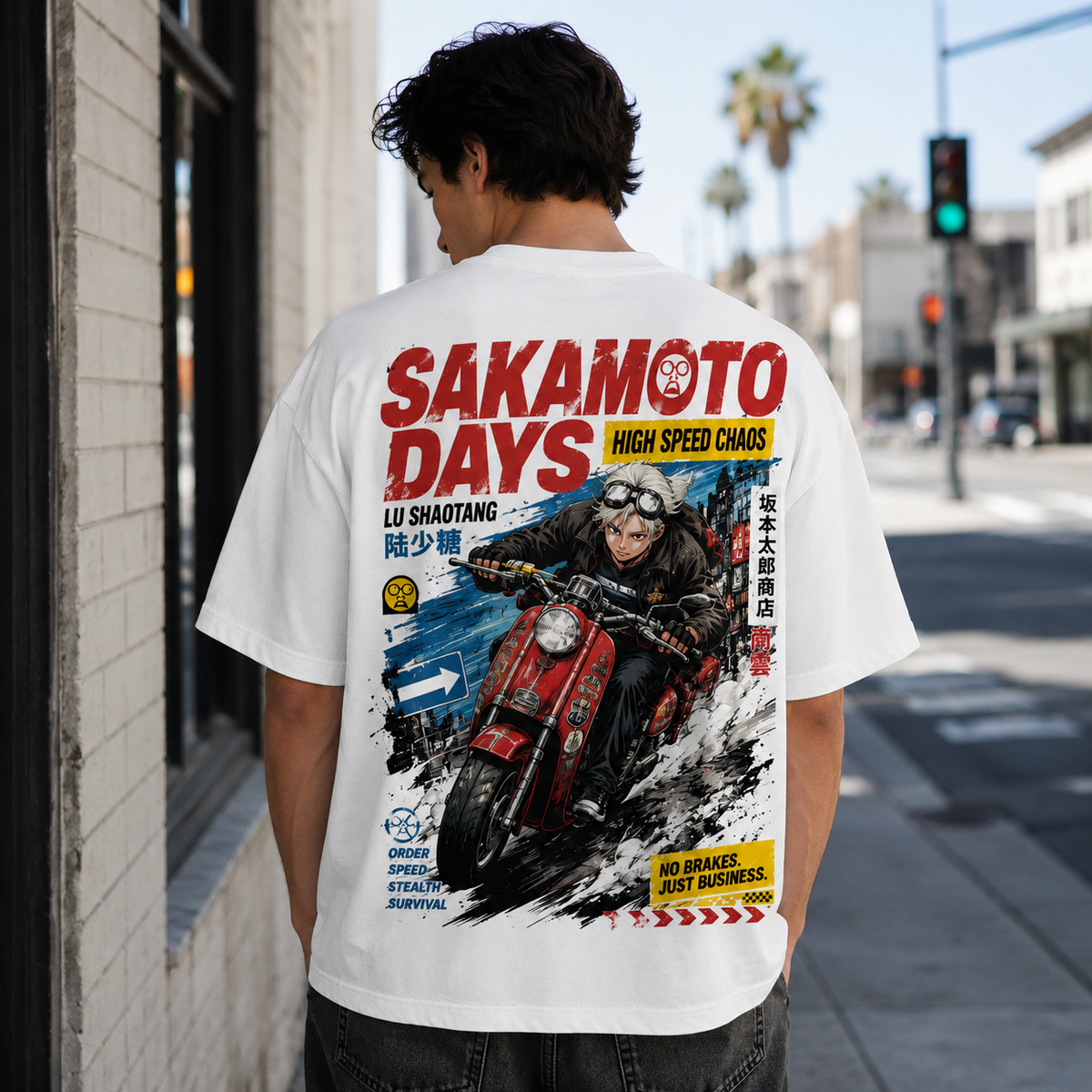 Sakamoto Days Anime Graphic Tee - High Speed Chaos