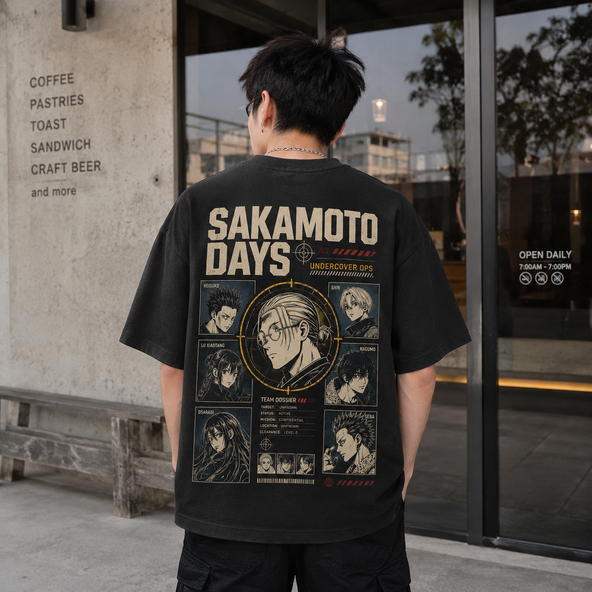 Sakamoto Days Anime Graphic Tee - Undercover Ops Dossier